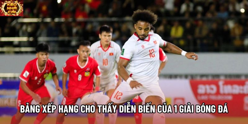 Bảng xếp hạng cho thấy diễn biến của 1 giải bóng đá Bảng xếp hạng cho thấy diễn biến của 1 giải bóng đá